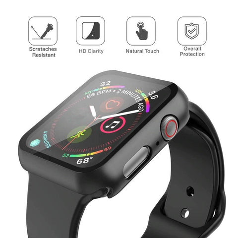 Apple Watch Tempered Glass + Bumper Case